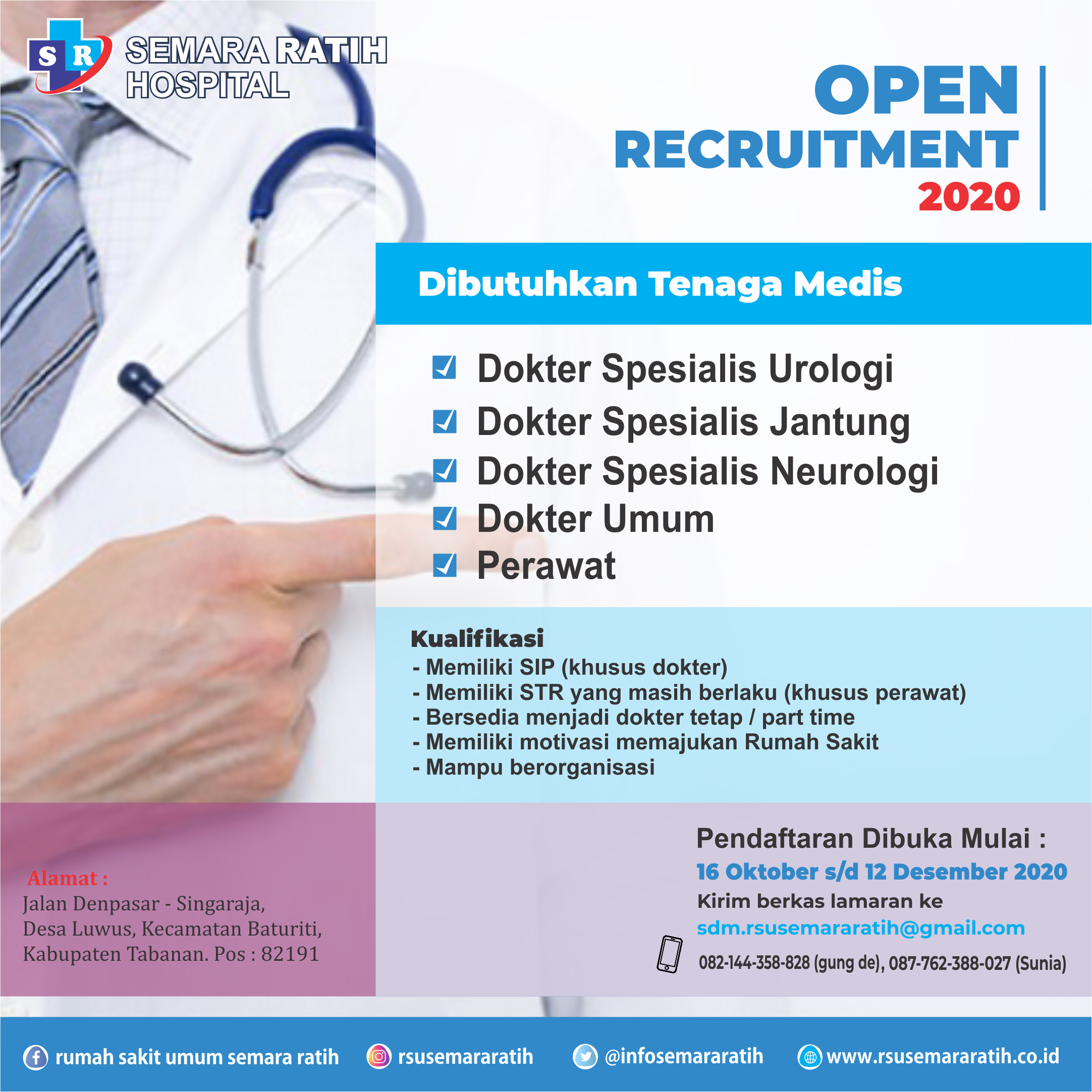Lowongan Kerja Dokter Dan Perawat (16. November 2020)