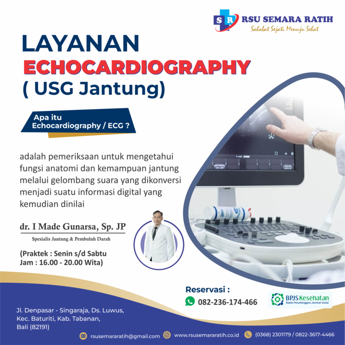 Layanan Echocardiografi di Rumah Sakit Umum Semara Ratih